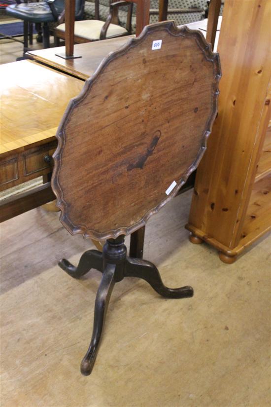 Pie crust tripod table(-)